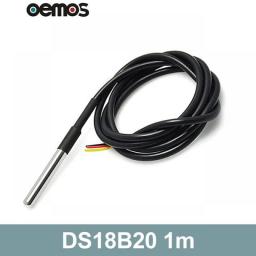 1Pc DS18B20 Stainless Steel Waterproof DS18b20 1m 3m 5m Thread Temperature Probe Temperature Sensor 18B20 Cable For Arduino