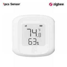 Tuya Smart WiFi/Zigbee LCD Temperature And Humidity Sensor Wireless Detector Intelligent Linkage Support Alexa Google Home