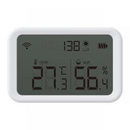 Smart Zigbee Temperature And Humidity Sensor Real-time Detection Smart Thermometer Battery Display Tuya Hygrometer Smart Home