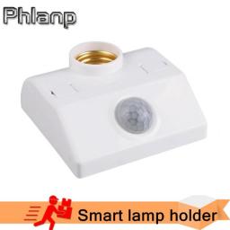 LED Bulb Light E27 Base PIR Motion Detector Automatic Human Body Infrared IR Sensor Lamp Holder Wall Lamp Holder Socket