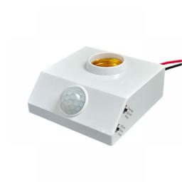 E27 LED Bulb Light Holder PIR Smart Human Body Infrared Sensor Lamp Holder 220V With Regulate Switch Motion Detector Lamp Base