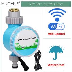 WiFi Wireless Garden Water Timer Smart Phone Remote Controller Home Greenhouse Outdoor Irrigation Automatic Kit Built-in Gateway