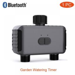 Tuya Smart Garden Watering Timers 2 Outlet Sprinkler Drip Irrigation Controller Water Valve Rain Delay Programmable Controllers
