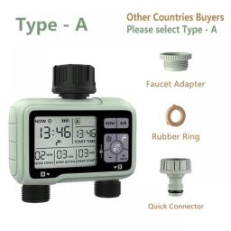 Super Timing System 2-Outlet Water Timer Precisely Watering Up Outdoor Automatic Irrigation Fully Adjustable Program