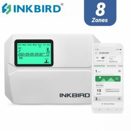 INKBIRD 8-Zone 6 Zone Control Wi-Fi Sprinkler Controller Smart Irrigation Timer Supports Seasonal Adjustment Multi-time Watering