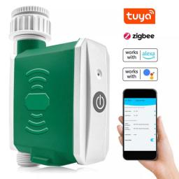 Tuya ZigBee Watering Timer Smart Drip Irrigation Controller APP Remote Control Cycle Timing Gardening Automatic Watering System