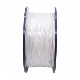 5M/20M PTFE Silver Plated Copper Wire 38/36/34/30/28/26 AWG Micro Fine UL1423 High Temperature Electronic DIY Single Core Cable