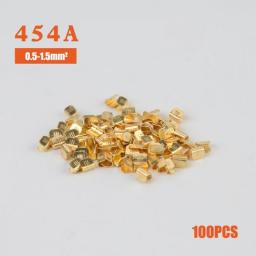 100Pcs U Shape Copper Ring Terminals Non-Insulated Car And Motorcycle Cable Wire Butt Splice Crimp Connectors DJ454A/B/C 453 452