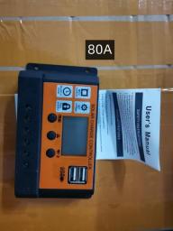 100A Solar Charge Controller Solar Panel Controller 12V/24V Adjustable LCD Display Solar Panel Battery Regulator With USB Port