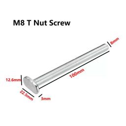 M8 T Nut Screws For 19x9.5mm T-track T-slot Miter Track Jig Table Saw Router Table Woodworking Tool Accessories