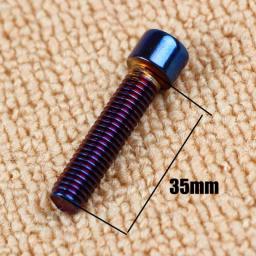 5pcs 201 Stainless Steel  Round Head Hex Color Screw M8 Burn Titanium Motorcycle Car Electric Modification