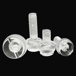 10pcs M3 To M8 Acrylic Clear Transparent Adjust Thumbscrew Hand Tighten Thumb Screw Bolt For PC Computer Case Power Supply PCI