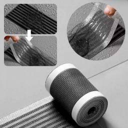 5M Self-adhesive Floor Drain Stickers 3mm Hole Outfall Stopper Bathroom Mesh Stickers Disposable Shower Floor Hair Drain Filter