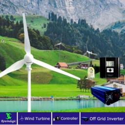 New Energy 10KW Wind Turbine Generator Horizontal Windmill With Permanent Magnet Controller Off Grid SySterm For Homeuse