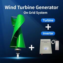 Wind Turbine 20000W Electric Power Generator 20kw 48V 96V 220V Free Energy With MPPT Hybrid Charger Controller On Grid Inverter