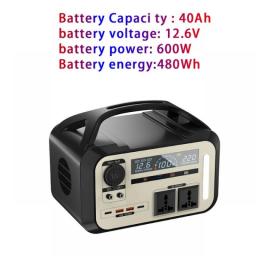 New High Capacity Outdoor Emergency Energy Storage Battery 350w-900w Portable Camping Charging Station Household RV Generator