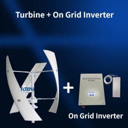 Free Energy Windmill 15000w 20000w Vertical Axis Permanent Maglev Wind Turbine Generator 12v 24v 48v 96v 220v On Grid Inverter