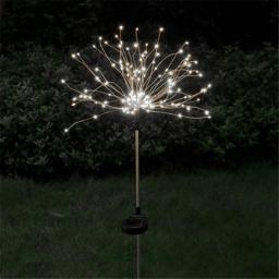 AlliLit LED Solar Fireworks Lights Waterproof Outdoor Dandelion Flash String Fairy Lights For Garden Landscape Lawn Decor