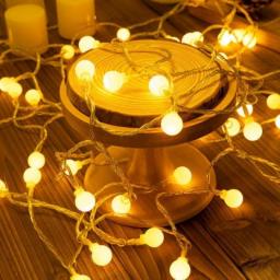 10M USB/Battery Power Ball LED String Lights Garland Lights Waterproof Outdoor Lamp Wedding Garden Fairy Lights Christmas Decor