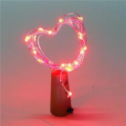 20LED Wine Bottle Cork Lights String Battery Powered Copper Wire Bottle Fairy String Lights Wedding Christmas Party Decoration