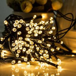 Christmas Lamp 22M Outdoor Waterproof 200LED Solar String Lights For Garden Patio Fence Holiday Party Decorations