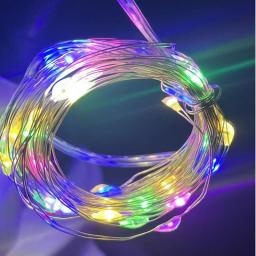 1M 2M 3M LED String Lights Copper Silver Wire Fairy Light Garland Bottle Stopper For Glass Craft Wedding Christmas Decoration