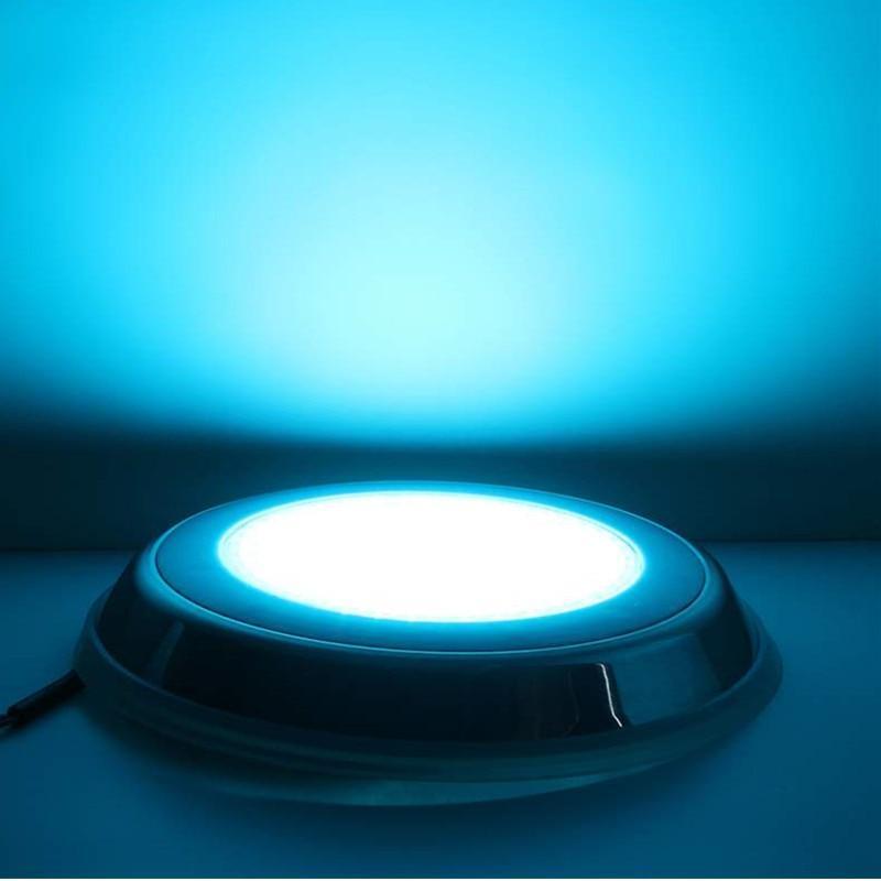 316 Stainless Steel Wall Mounted Pool Light IP68 Waterproof Single Color RGB with Remote Control Underwater Lights Water Feature