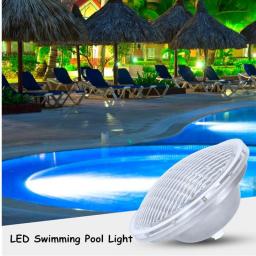 LED Pool Light PAR56 RGB IP68 12V Recessed Pool Bulb With Remote Control Underwater Lighting Fountain Pond Lamp SpotLight Water
