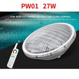 AC12V/DC12~24V Miboxer LED Pool Light (433MHz) 18W/27W RGB+CCT IP68 Underwater Lamp RF Control Dimme For Swimming Pool Light