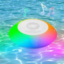 Bluetooth Speakers LED Colorful Pool Lights Portable IPX7 Waterproof Music Floating HD Stereo Sound Wireless Hot Tub Pool Lamp