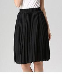 ANASUNMOON Women Chiffon Pleated Skirt Vintage High Waist Tutu Skirts Womens Saia Midi Rokken 2023 Summer Style Jupe Femme Skirt