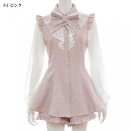 SC Lolita Dress Suit Japanese Mine Style Slim-Fit Bow Lace Shirt Shorts Two-Piece Sets Women Rojita Culottes Outfits Lady Girls