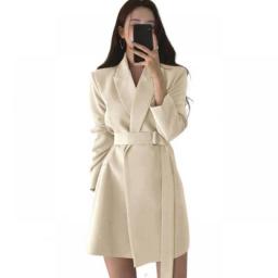 2023 Suit Jacket Female Spring Summer Solid Color Korean Version Elegant Design British Style Lady Women Crop Blazer Fashion