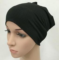 Fashion Modal Cotton Cotton Muslim Inner Hijab Tube Caps Islamic Underscarf Hats  11 Colors Are Available