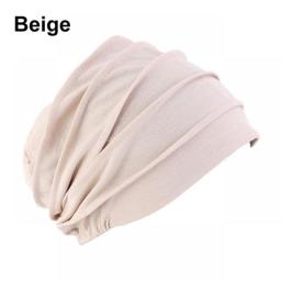 1PC Elastic Muslim Hijabs Turban Beanie Cap Women Soft Cotton Bonnet  Head Wrap Winter Warm High Quality Turban Hat