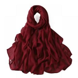 Muslim Hijabs For Women Scarf Thin Plain Shawls Femme Musulman Soft Viscose Rayon Headscarf Islamic Turban Headband 190x85cm