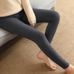 High-quality High-waist Cashmere Plus Size Women Winter Leggings Medium-thick Solid Color Thermal Sexy Leggings Women