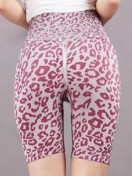 Guerin Women's Seamless Yoga Pants Sexy Leopard Print Hip Lift Tight Sports Leggings Gym Fitness Track Workout Pants For Women