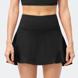 Women's Skirt Shorts Summer Solid Women's Clothing Stretchy Breathable Short Tennis Wear High Waist Fitness Golf Tennis Skirt