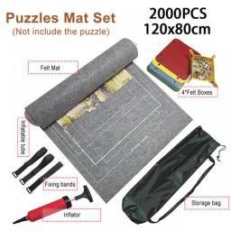 Puzzles Pad Jigsaw Roll Felt Mat Child Playmat With Accessories  Blanket For Portable Travel Storage Bag 1500/2000/3000 Pieces