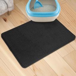 Waterproof Cat Litter Mat Double Layer Pet Litter Box Mat Non-slip Sand Cat Pad Washable Bed Mats Clean Pad Cats Products
