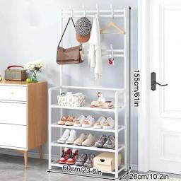 Shoe Rack Bedroom Hanger Clothes Rack Household Simple And Multifunctional Assembly Hanging Bag And Storage Rack Simple