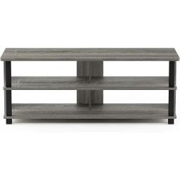 Small TV Stand Tier Stand , French Oak Grey Cd Rack Can Fit In The Living Room