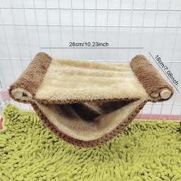 Plush Hamster Hammock House Mouse Rat Hanging Swing Warm Sleeping Bed Small Pet Animal Double Layer Cage Tent Hut Nest