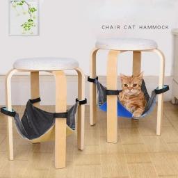 Multifunctional Cat Hammock Hook And Loop Anti-slip Padded Velvet Cat Litter Cat Hammock Hung Cage