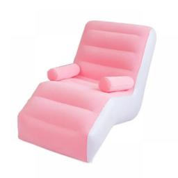 New Inflatable Lazy Sofa Fashionable And Comfortable Lunch Rest Lazy Lounge Gaming Chair Indoor Foldable Bed Leisure Air Bench