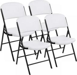 Signature Folding Plastic Chair With 500-Pound Capacity, White, Outdoor Chair  Patio Furniture Garden  Outdoor Chair