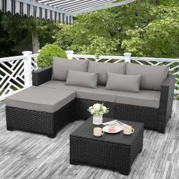3/4 Pieces Patio Furniture Set, Outdoor Conversation Sets For Patio, Lawn, Garden, Poolside,Multiple Colors