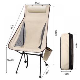 Outdoor Folding Chair Camping Portable Widened Ultra Light Aluminum Alloy Leisure Sketch Beach Camping Fishing Breathable Chair