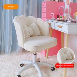Home Computer Chair Comfortable Study Seat Bedroom Sedentary Back Swivel Chair Student Dormitory Internet Celebrity Makeup Chair